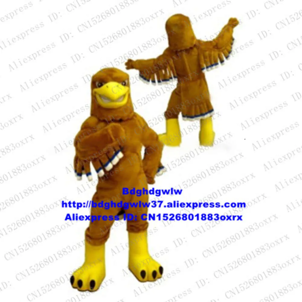 Costumes de mascotte Brown longue fourrure aigle faucon Tercel Tiercel faucon vautour mascotte Costume adulte personnage accueillant Banque Anime Costumes Zx2240