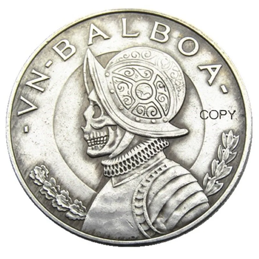 HOBO Panama 1931 Balboa 1947 Mexique 5 Pesos Plaqué Argent Artisanat Étranger Copie Pièce Ornements décoration de la maison accessoires 193d