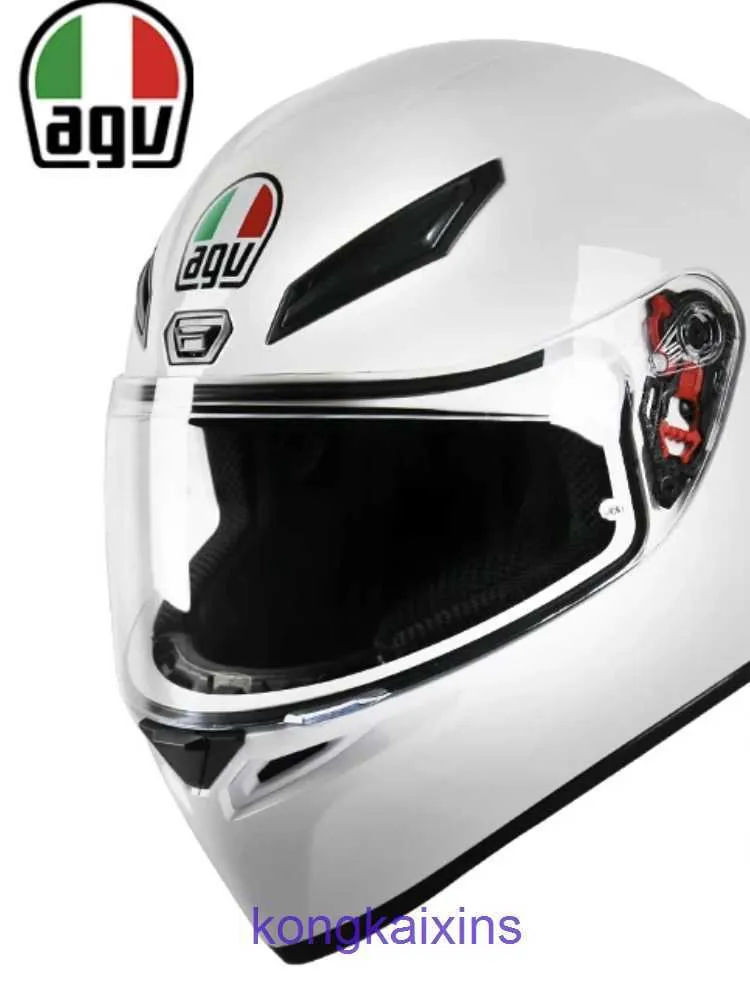 Novo AGV Capacete de Motocicleta K1S K5S Racing Capa Completa Anti Névoa para Homens e Mulheres Leve