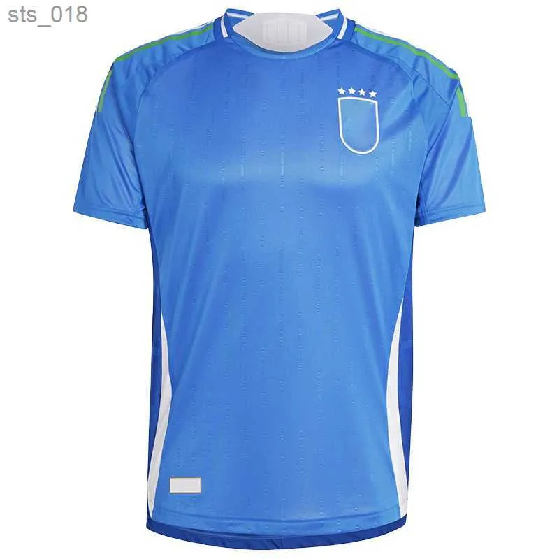 Fans toppar 2024 Italien Soccer Jerseys Jubileum Fotbollskjorta Jorginho Barella Spinazzola Locatelli Top Thiland Women Kids Kits Long Sleeveh240313