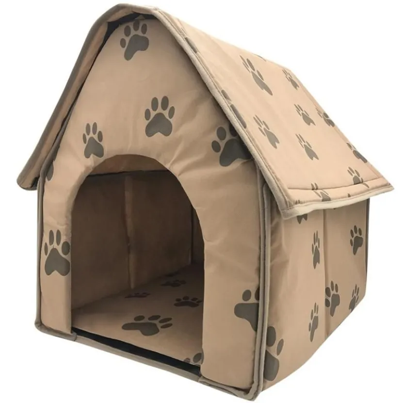 Niches pour chiens, accessoires de chenils, couverture de maison de qualité pliable, petites empreintes de pas, tente de lit pour animaux de compagnie, litière pour chat, chenil d'intérieur Portable Tr224x