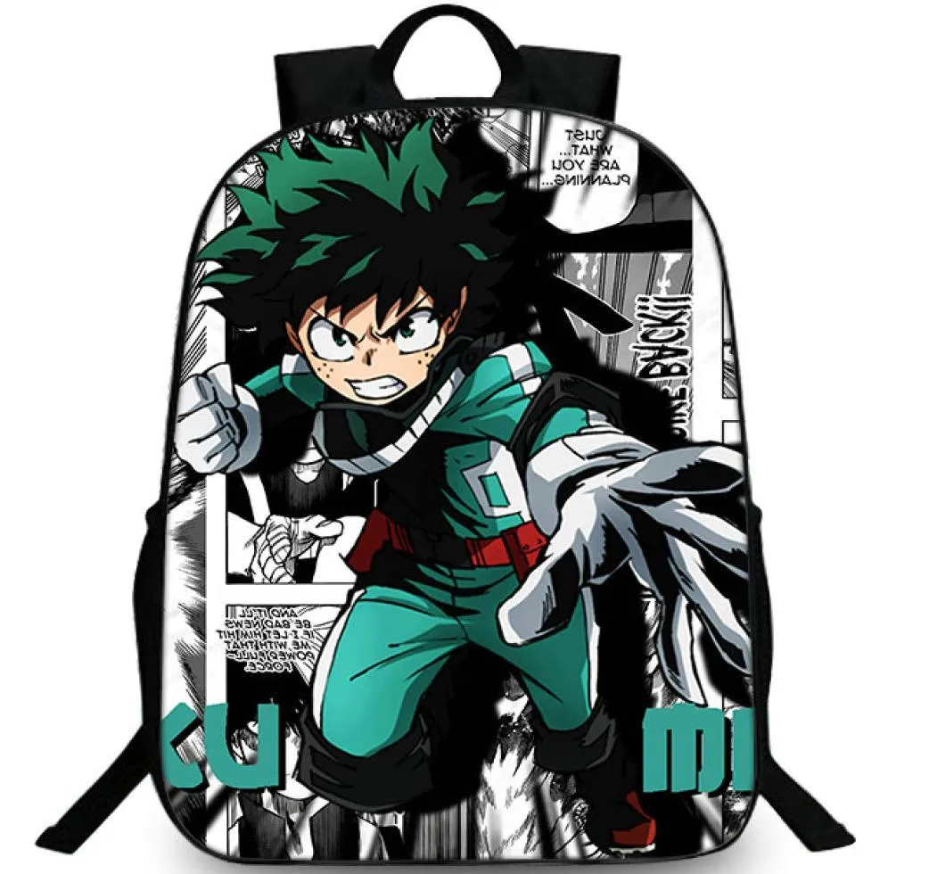 Izuku Midoriya Backpack Benim Kahraman Academya Günü Paketi Deku Okul Çantası Karikatür Paketi Picture Rucksack Sport Schoolbag Açık DayPac2891765