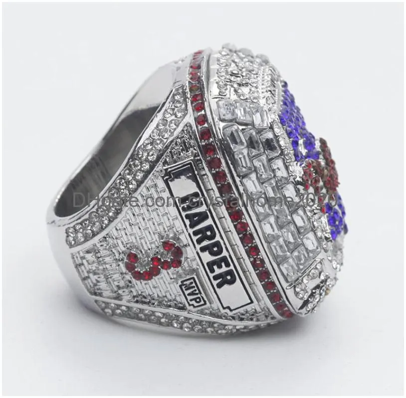 2022 2023 Philadelphia World Series Baseball Team Championship Ring Sport Souvenir Men Fan Gift Hurtowa biżuteria Hip Hop punk