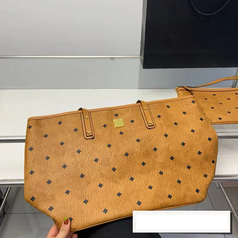 Designer väskor mode tygpåsar handväska plånbok läder crossbody axel handväska kvinnor väska stor kapacitet sammansatt shoppingväska
