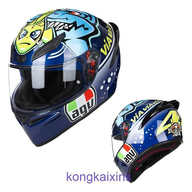 Casco AGV K1 Moto da corsa Copertura integrale Antiappannamento Brigata da uomo e da donna Leggero da corsa K1s