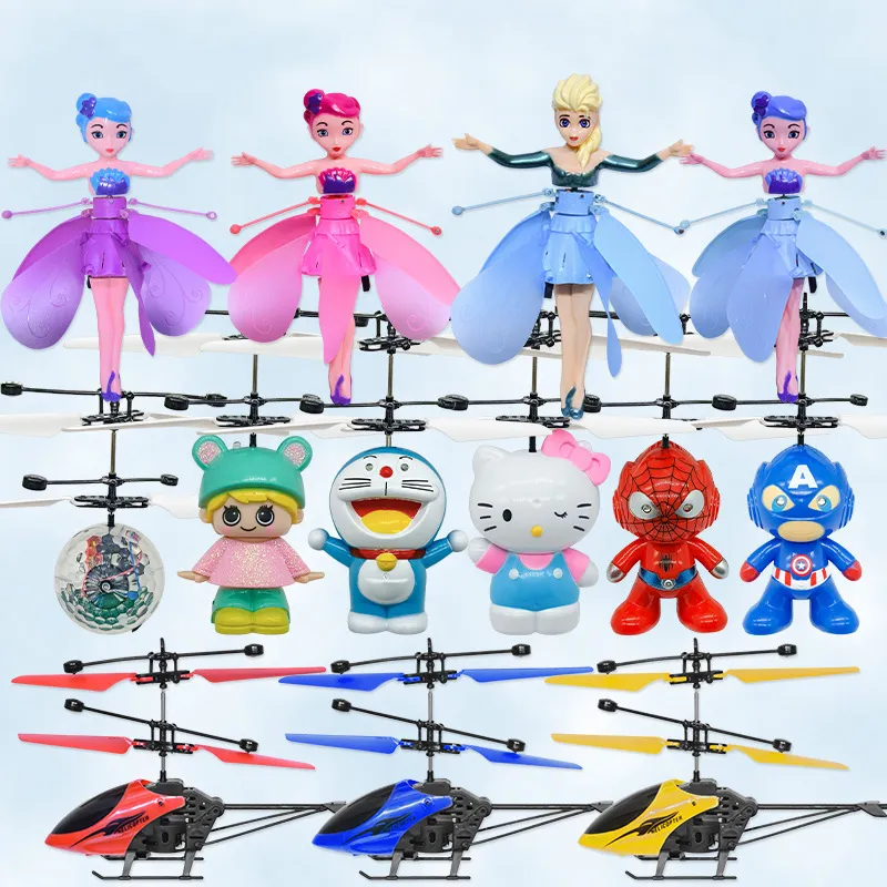 Nieuwe Gesture Sensing Inductieve vliegtuigen met sensoren Mini Flying Toy Helicopter Levitatie Girls Dancing Toy