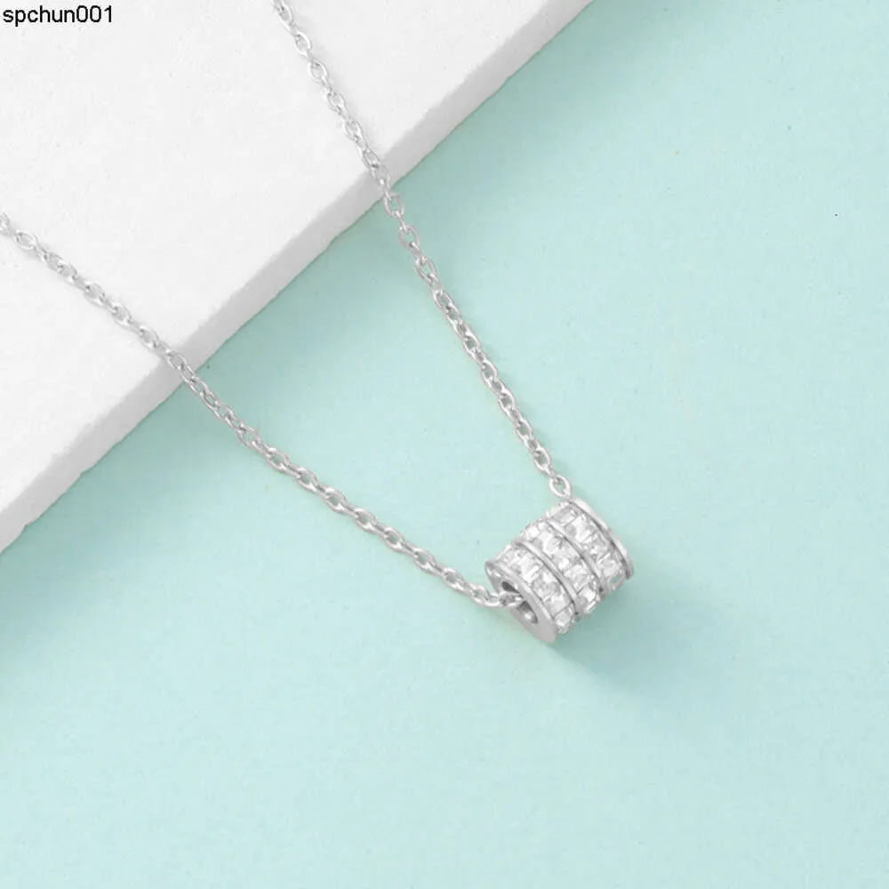 Necklace Small Waist Ceramic Pendant Designer Jewelry Chain Inlaid Diamond Fashion for Man Women Luxury
