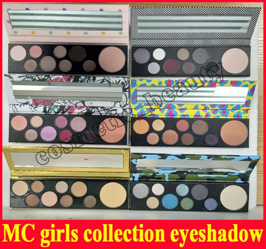 Makeup M Cosmetics Girls Kolekcja cieni do powiek i rozświetlacz Basic Bitch Power Hungry Rockin 6 Styles Shadow 9 Kolory DHL6128721