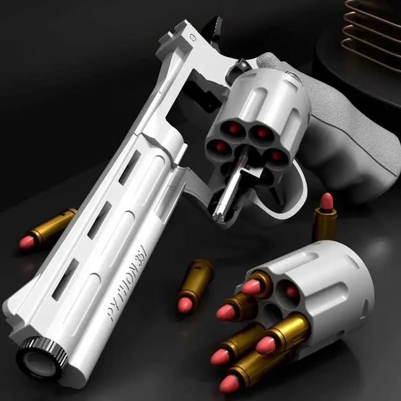 Gun Toys Gun ZP5 soft bullet 357 simulated ejection toy gun adult boy child soft bullet toy gun Model 240307