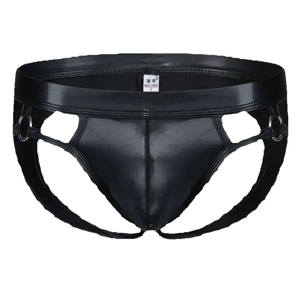 Briefs B Jockstrap Majoty seksowne męskie b ring b skóra majtki t-black sissy gejowskie torebka erotyczna bielizna dla mężczyzn riefs t-ac gg riefs t -ck rief