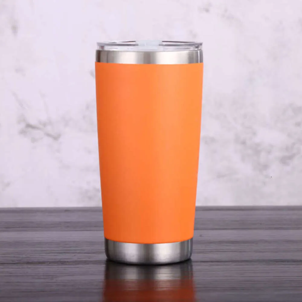 20oz Seyahat Paslanmaz Çelik Tumbler Kahve Kupa Araba Termos Şişe Kupaları Su Kupaları Termokup Termos Toptan