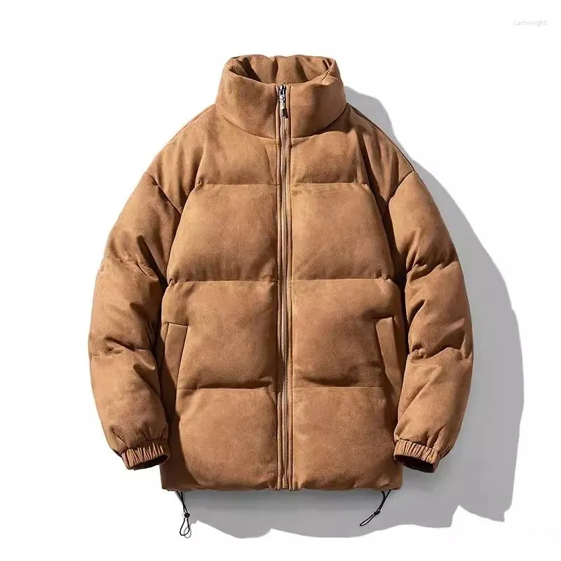 Damen Trenchcoats Y2K Herbst und Winter Vintage warme Jacke Frauen Stehkragen Reißverschluss Design Baumwolle gefütterter Mantel loses Oberteil