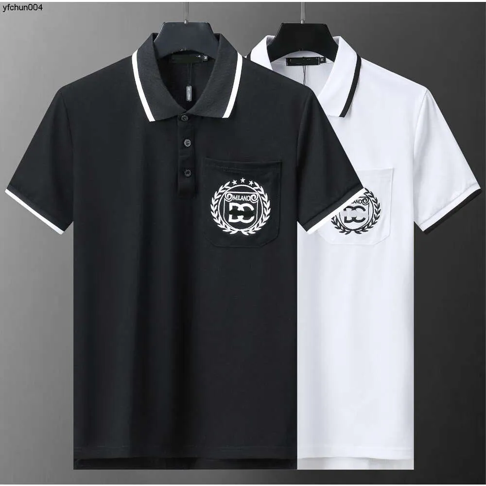 Camisa polo de algodão masculina camisas de marca para homem manga curta verão moda roupas branco preto masculino polos t9gx