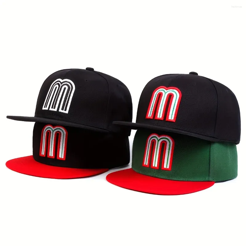 Ball Caps Mexico M Letter Embroidery Baseball Cap Men Women Adjustable Hip Hop For Unisex Outdoor Casual Hat Cotton Snapback