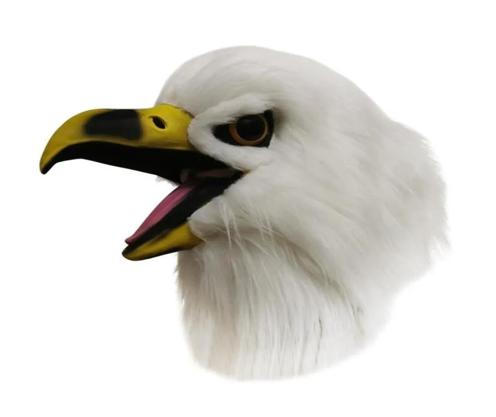 Party Masks Funny Bald Eagle Mask LaTex Punk Cosplay Beak Adult Halloween Events Props Costume Dress Up For 1066526805
