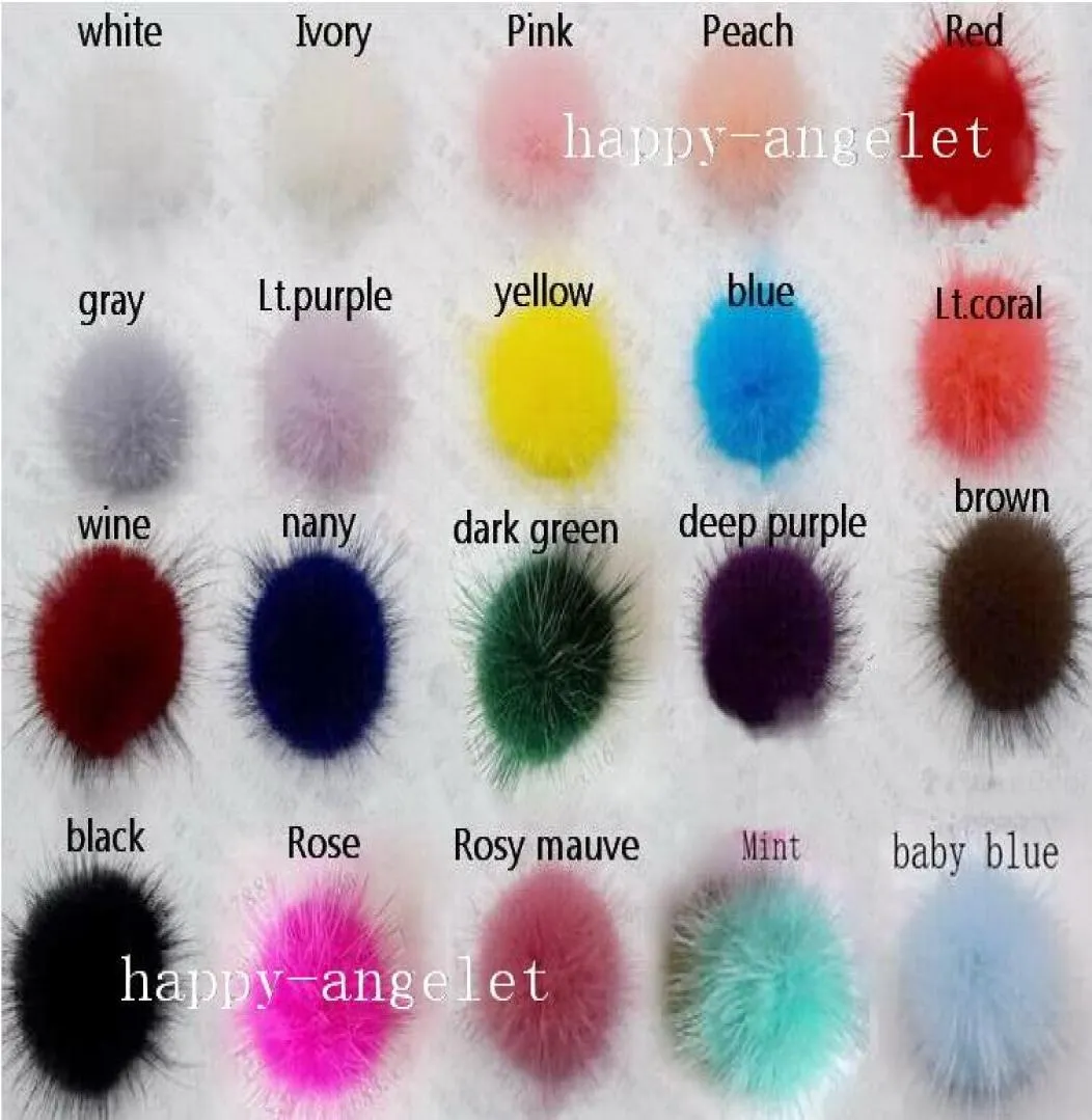 35mm Fur Craft pompon ball pom pom lovely pompoms for Hairpins hair barrettes ornament accessories GR1018521331