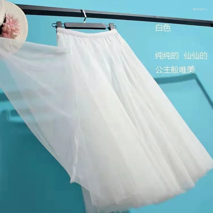 Jupes Swing Dance A-ligne Jupe Longueur Vêtements De Mode Coréenne Pour Les Femmes