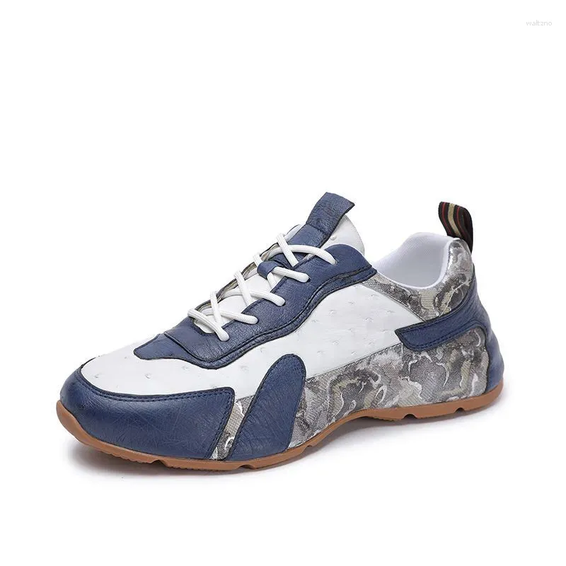 Casual Schoenen Authentieke Echte Struisvogelhuid Unisex Heren Dames Kleurrijk Rood Blauw Sneakers Echt Exotisch Leer Mannelijke Vrouwelijke Veterschoenen