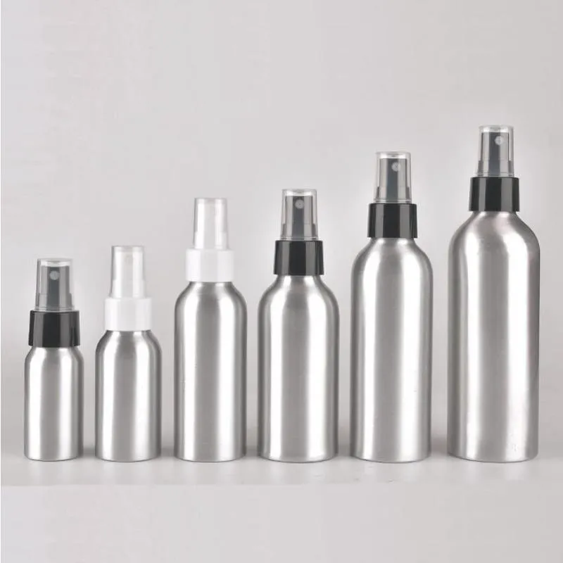 30 ml/50 ml/100 ml/120 ml/150 ml bärbar aluminium sprayflaskor parfym tom påfyllningsbar pump atomizer dim rese makeup flaska uwoct