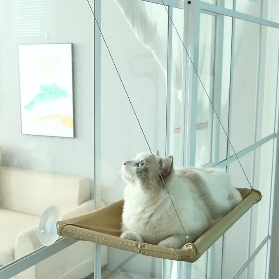 Łóżka dla kota meble do zwierzaka do ssania słoneczne siedzenie okno mocowanie hamak wygodna mata urocza wiszące zestaw łożyska 20kg310p