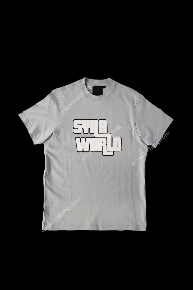 Mens Syna World T-Shirt TEE - BLACK/YELLOW and TRAP STILL