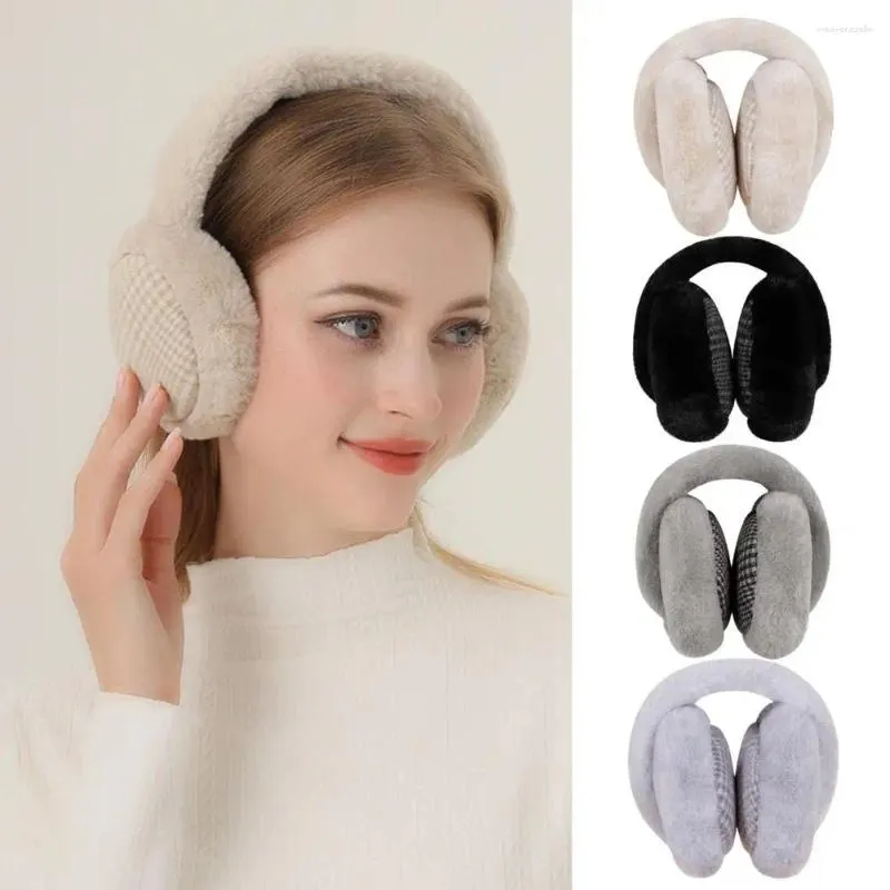 Berets Plush Remuffs Winter Warm Formerable للجنسين للطقس أغطية الأذن الناعمة الفائقة سميكًا قابلة للطي قابلة للطي