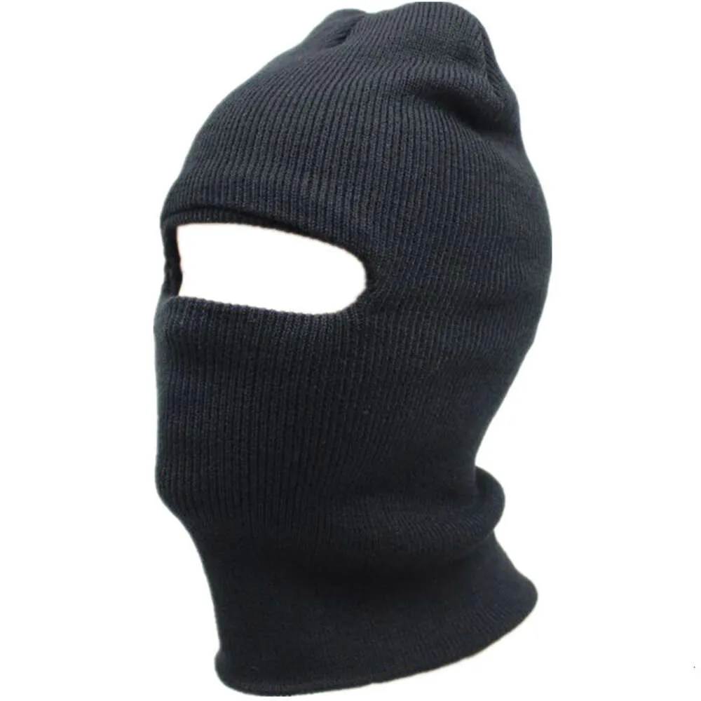 Mercato notturno caldo e antivento lavorato a maglia in lana per ciclismo all'aperto a foro singolo, cappello da gioco Csgo, cappello pullover 849004