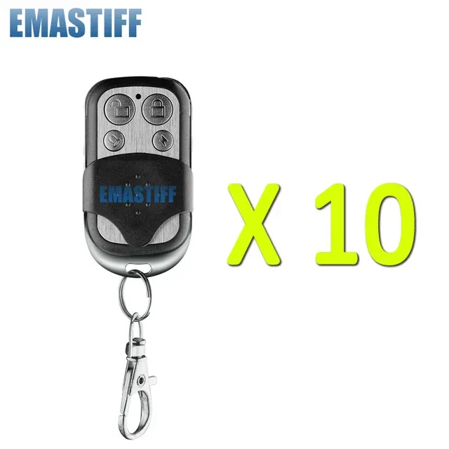 Control 10PCS Wireless 433Mhz Portable Metal Remote Control Keyfobs for Our Related G2B G2BW GSM Alarm Home Burglar Security System