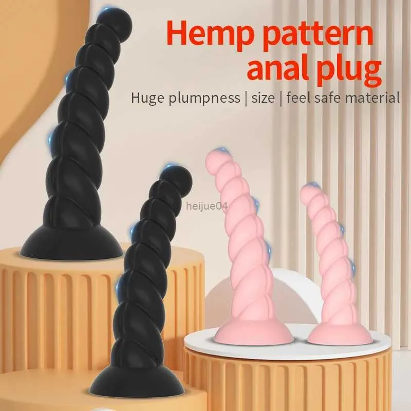 Anal Toys Silicone Anal Plug Dildos med Suction Cup Stimulate Vagina och Anus Big Butt Plug Soft Anal Dilator Sex Toys for Women and Menl2403