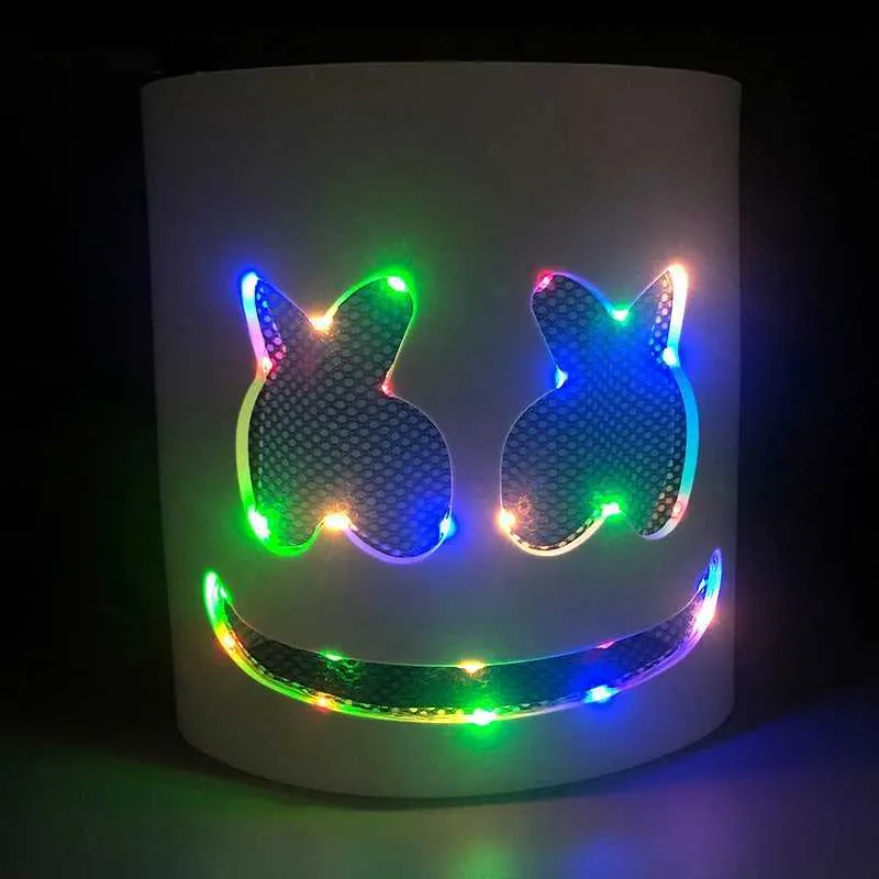 マシュメロ LED 電飾 マスク　高品質　　被り物　メロヘッド　フェス　EDM 2025年最新】marshmello maskの人気アイテム - メルカリ