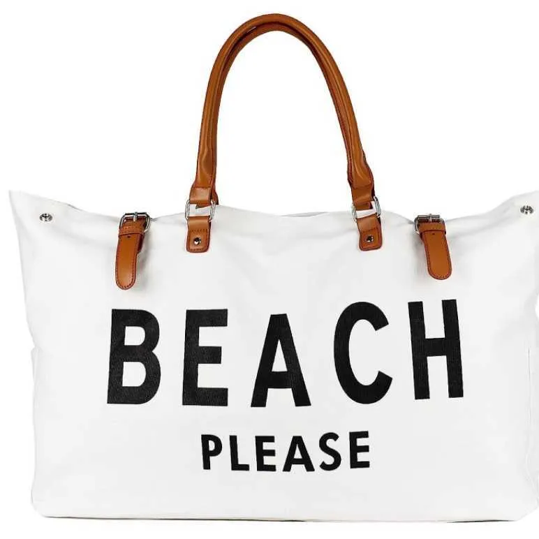 Lettre motif une épaule sac de plage sac à main pour femme mode tendance Shopping en plein air femmes 240312
