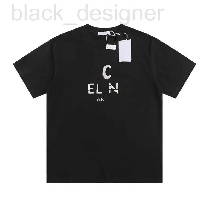 Camisetas para hombres Diseñador CL Inicio Correcto Versión alta 24SS Nueva luz nocturna Patrón en relieve digital Camiseta de manga corta Versátil para hombres y mujeres ZI0W