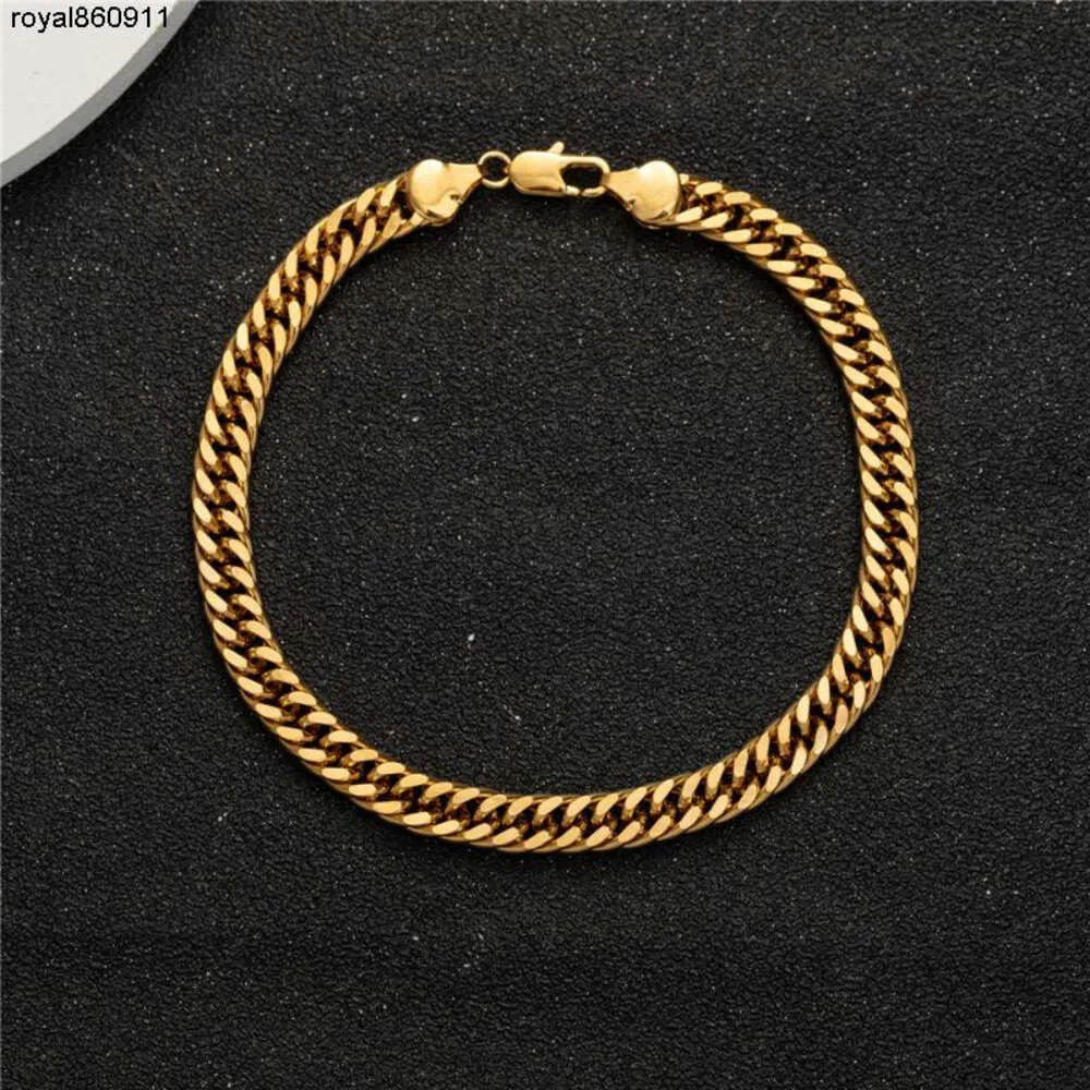 Enkelbanden Ketting Gouden enkelbandje Dikke inch armband voor dames Waterdicht Modeontwerper Duurzaam Charme Sieraden Set Cadeau