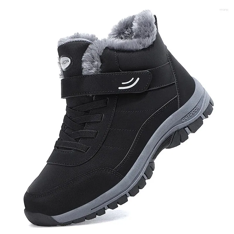 Buty śniegu buty 807 Walking Winter Outdoor Men Sneakers for Botines Tenis Mens Turining Kostka S 977 S