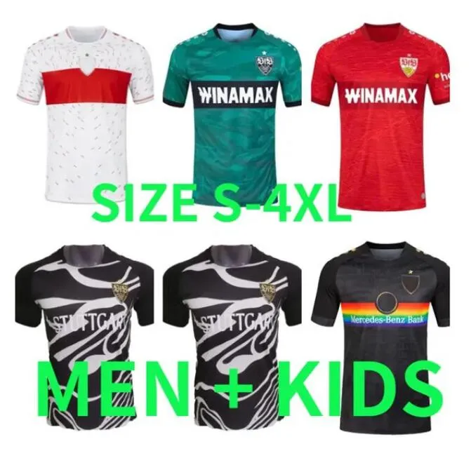 23/24 VFB Stuttgart Soccer Jerseys Kalajdzic Didavi Wamangituka Gomez Men 2023 2024 Футбольный манера манера Kinder Kit Uniform