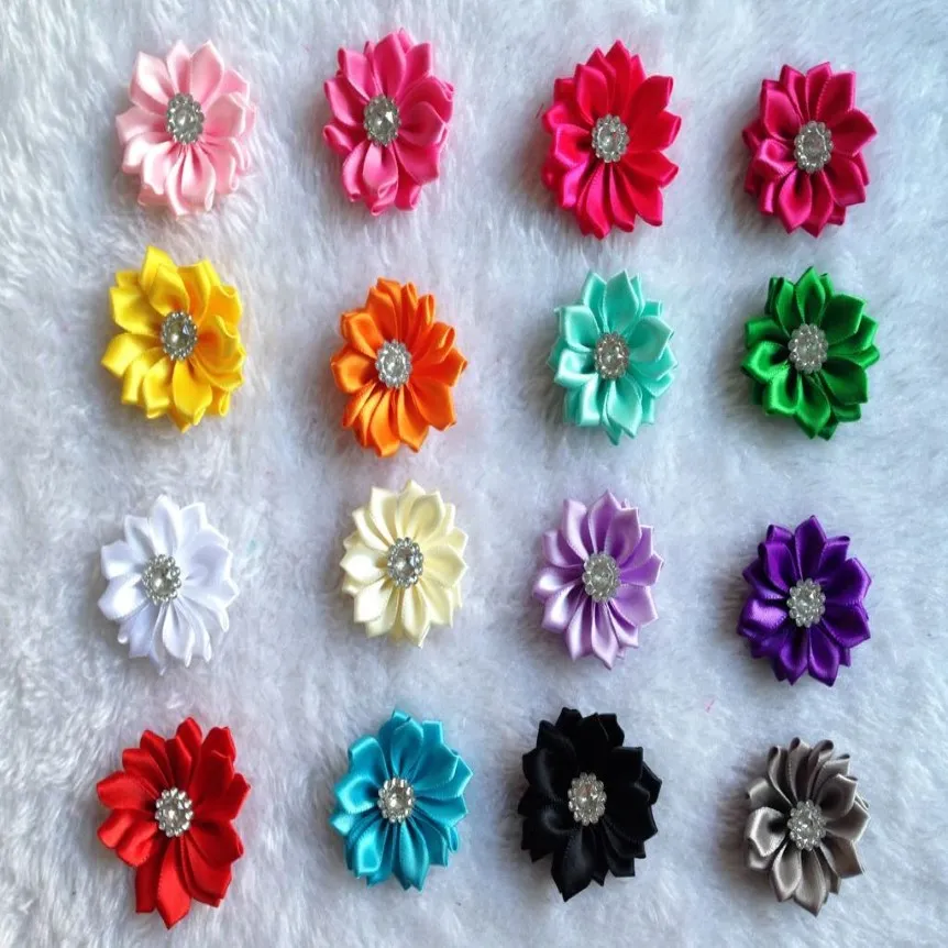 40pcs lot Dog Hairpin pet dog hair bows clip petal flowers bows pet dog grooming bows dog hair accessories product273k