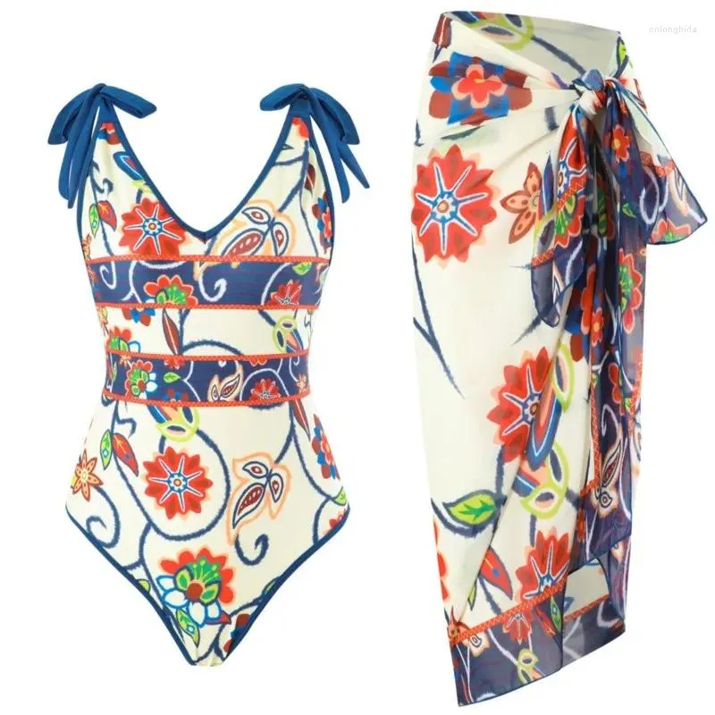 Women's Swimwear Vintage Women One Piece Swimsuit Bikini Backless Beach Dress Designer Bathing Suit Summer Surf Wear Beachwear