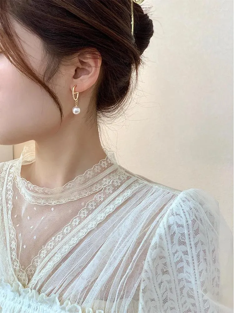 Stud Earrings Light Luxury High-end Tassel Pearl Female Summer Niche Design Temperament