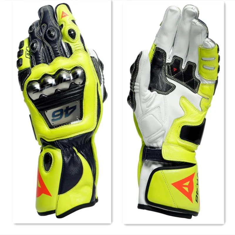 Dennis Full METAL 6 Rossi Gants de moto en alliage de titane en fibre de carbone pour course sur piste