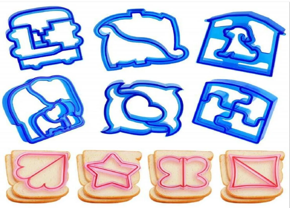Whole Kids DIY sandwichs mould cutter lunch sandwich toast moulds bear car shape cake bread biscuit mold food cutting Baby Fee1324693