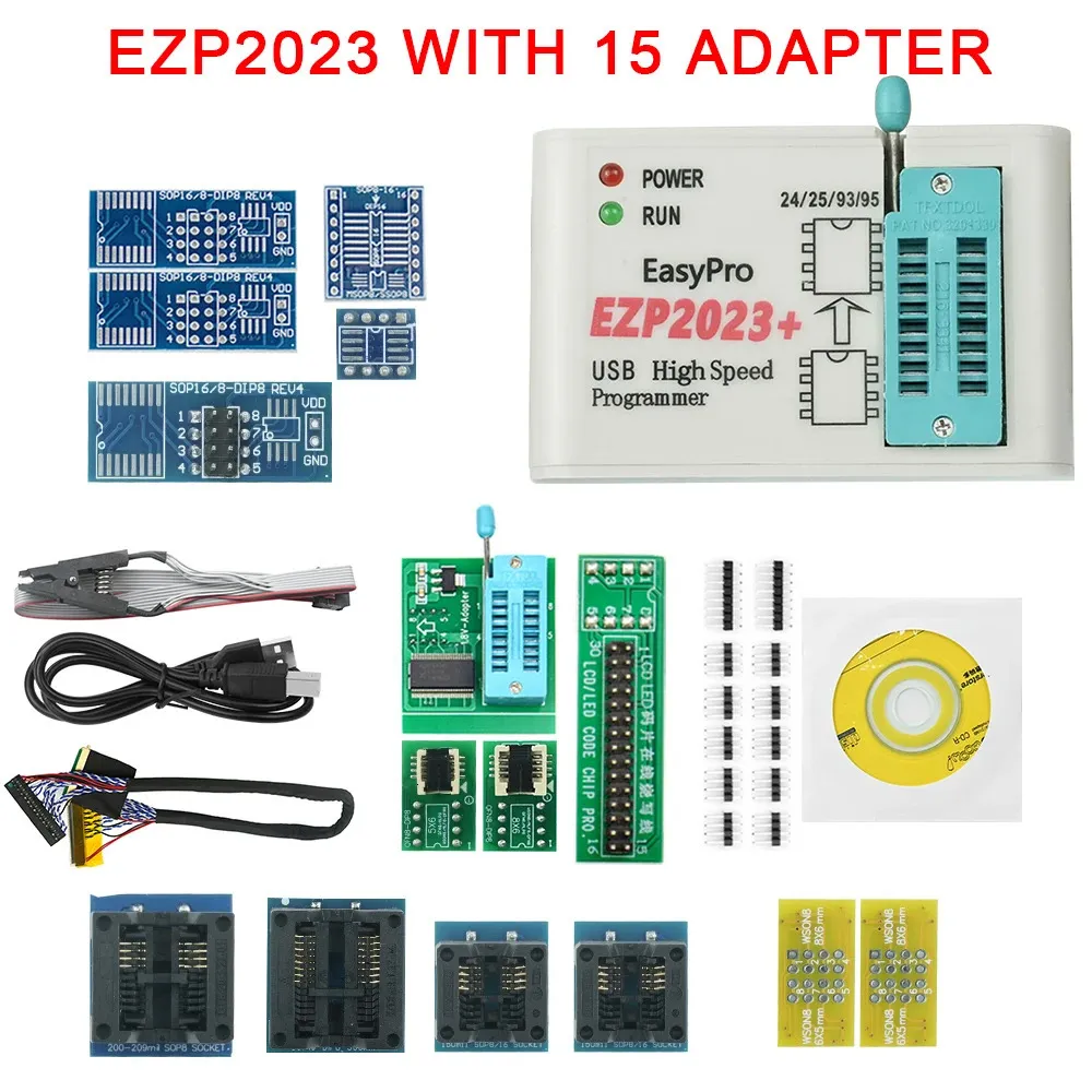 EZP USB SPI Programmer Full Set - High-Speed EEPROM Flash BIOS Reader ...