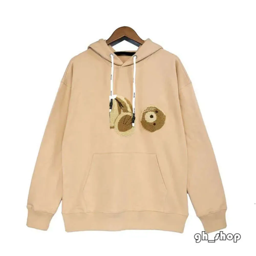 Sweat à capuche de créateur Hoodies Palms Sweatshirts Man Femmes Pilos à capuchon Hooded Top Causal Sweatshirt Palmangel Femmes Bear Print Streetwear T-shirt Palmes Angels 8616