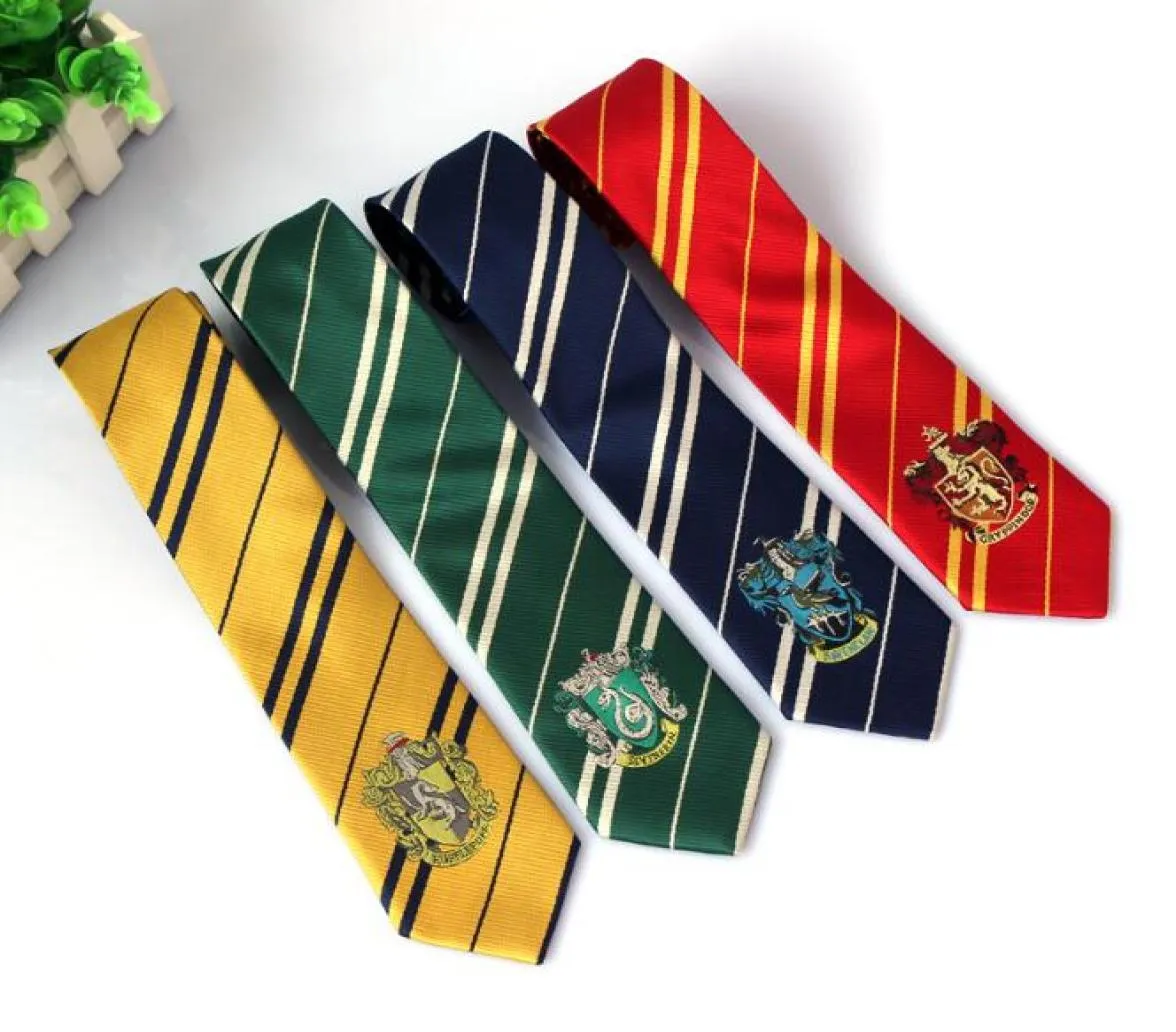 Gravatas Acessórios de roupas Gravata Borboleta Ravenclaw Hufflepuff Gravata listrada 4 design3706200