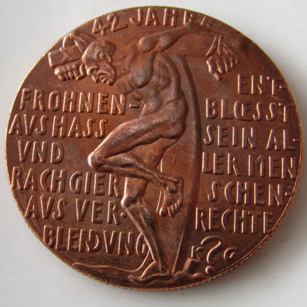 ドイツ1927パリディクタット100％銅コピーコイン278f