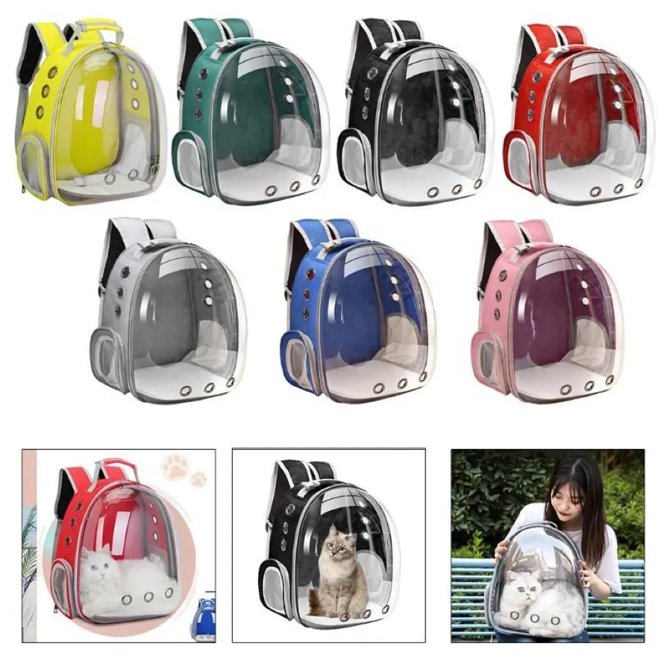 Deluxe QET CARRIER Bubble Backpack Breathable Carry Bag Hiking Dome Knapsack Cat Carriers Crates & Houses245H