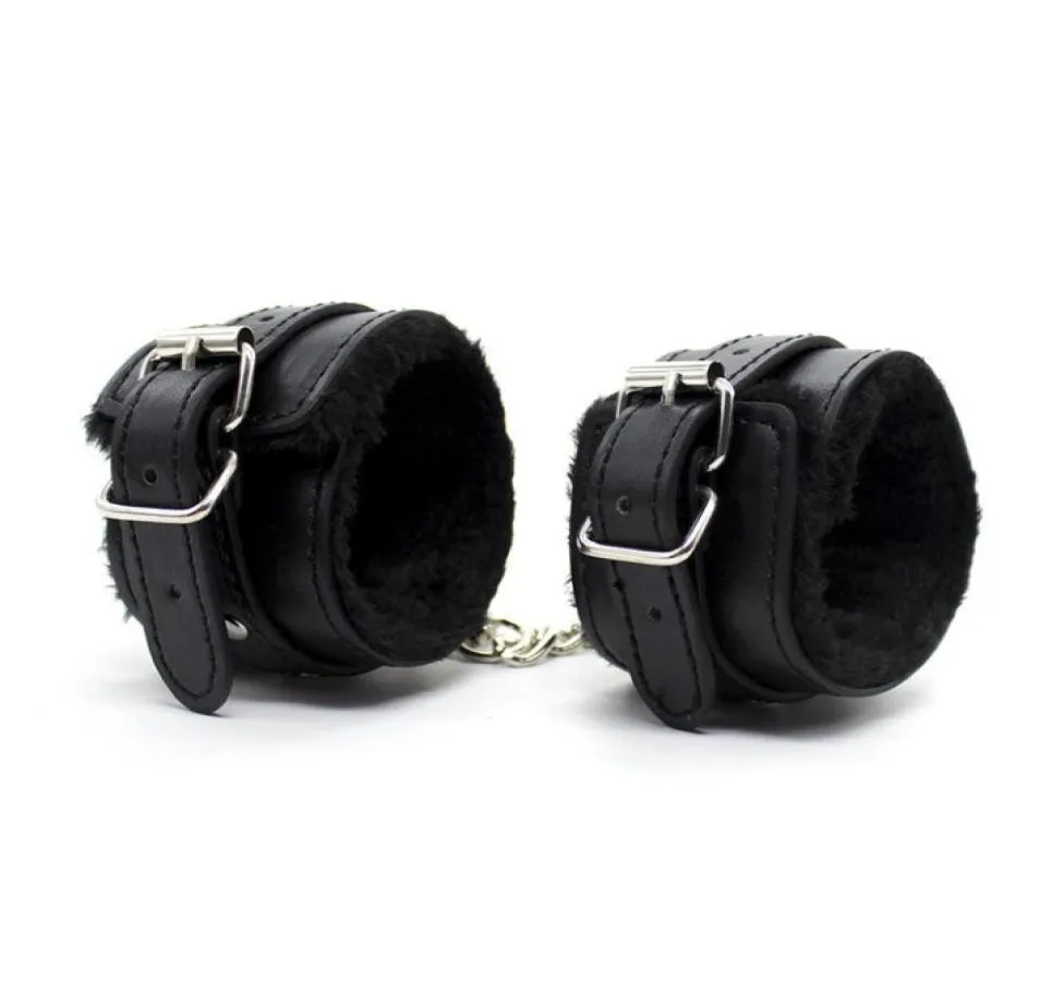 Soft Plush PU Leather Handcuffs Adult Cosplay SM Games Sex Products Sex Toys Erotic BDSM Bondage Slave Sexo Tools For Couples3939918