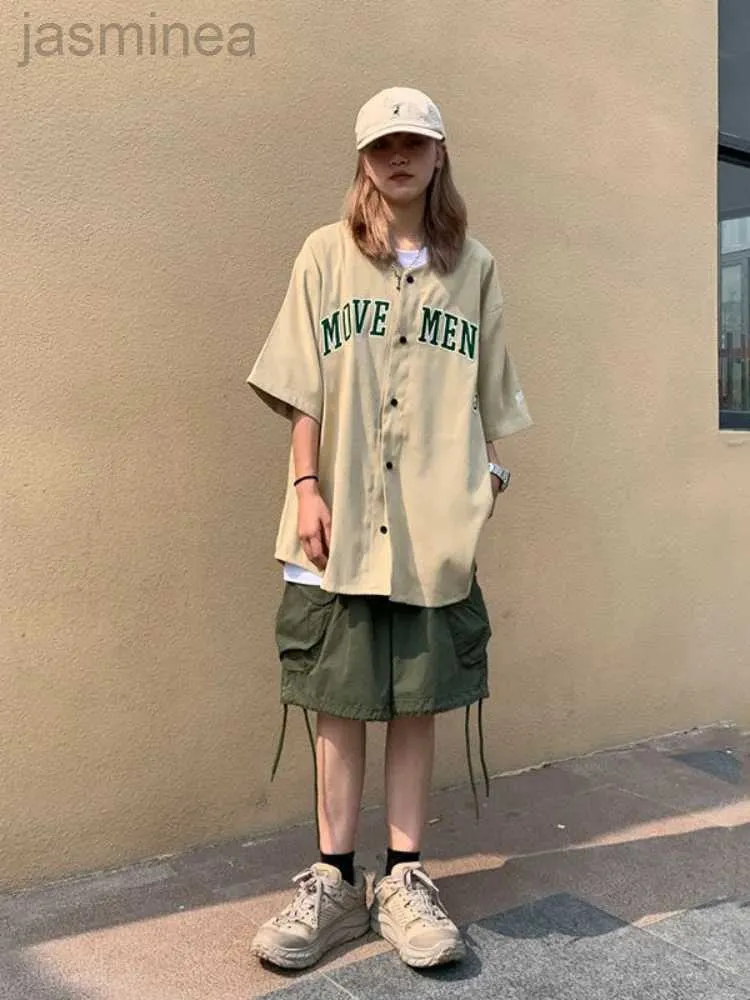 Shorts Women's Houzhou japońskie streetwear zielone szorty Kpop Khaki krótkie spodnie Vintage Kpop LDD240312