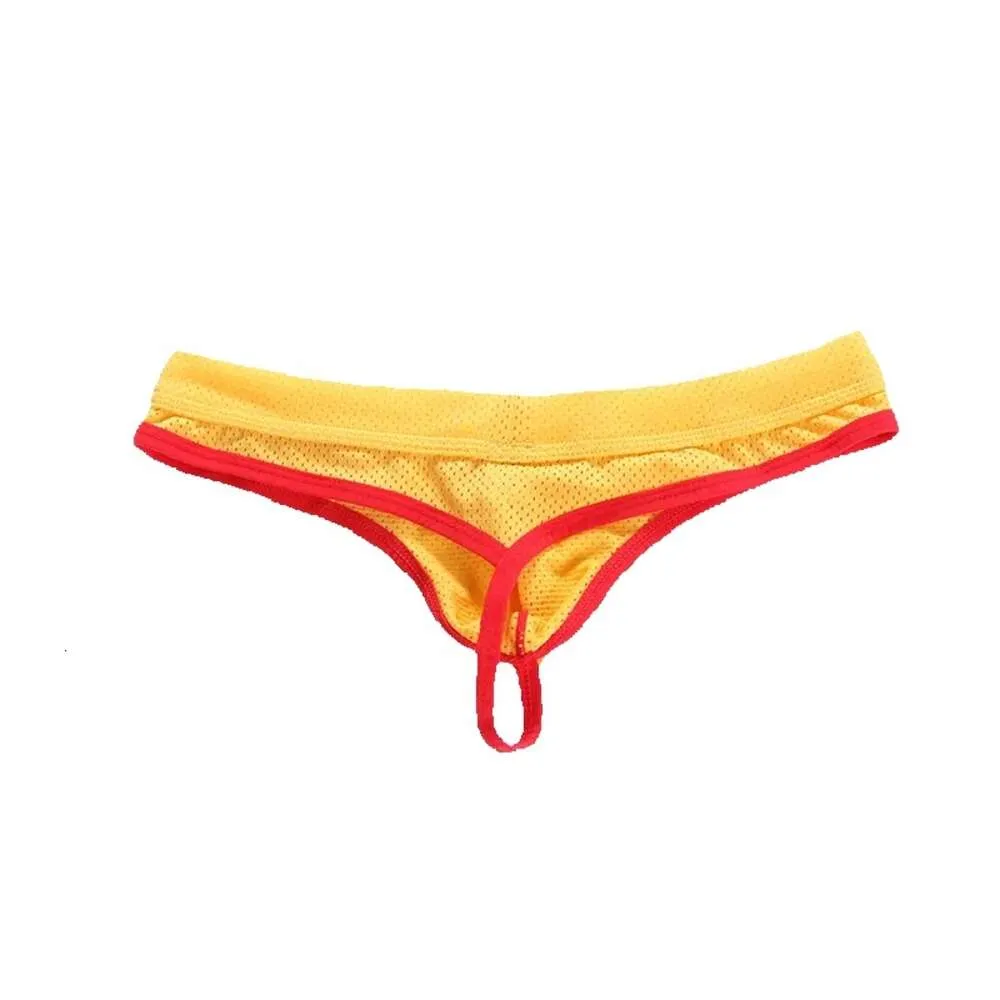 Trou respirant Gay G Strings sous-vêtements B hommes Jockstrap String Homme Slip Sexy érotique Homens hommes tongs et Cueca caleçons GG reathable s