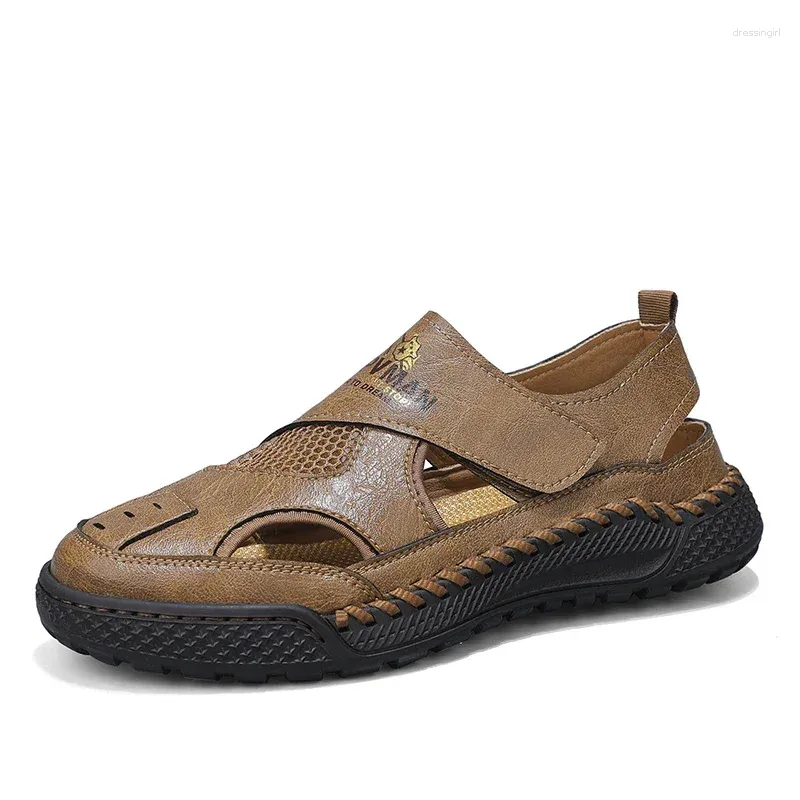 Sandalias Verano 2024 Hombre al aire libre antideslizante zapatillas casuales para hombres cómodo playa más tamaño hombres transpirable vadeando