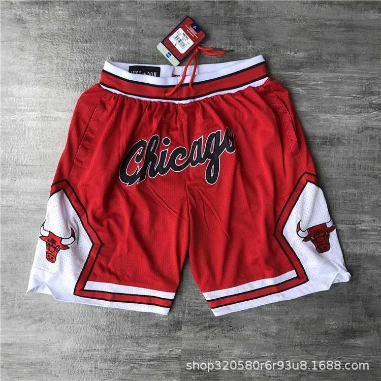 Casual broek voor heren Nieuw Eagle geborduurd Hip Hop Student Kids Pocket Style Supersonic 76ers Pistons Bulls Nuggets Lakers Rockets Magic Raptors geborduurd Bas 6ART